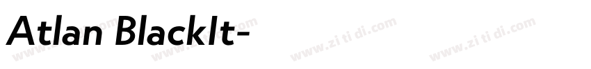 Atlan BlackIt字体转换 Atlan BlackIt字体转换